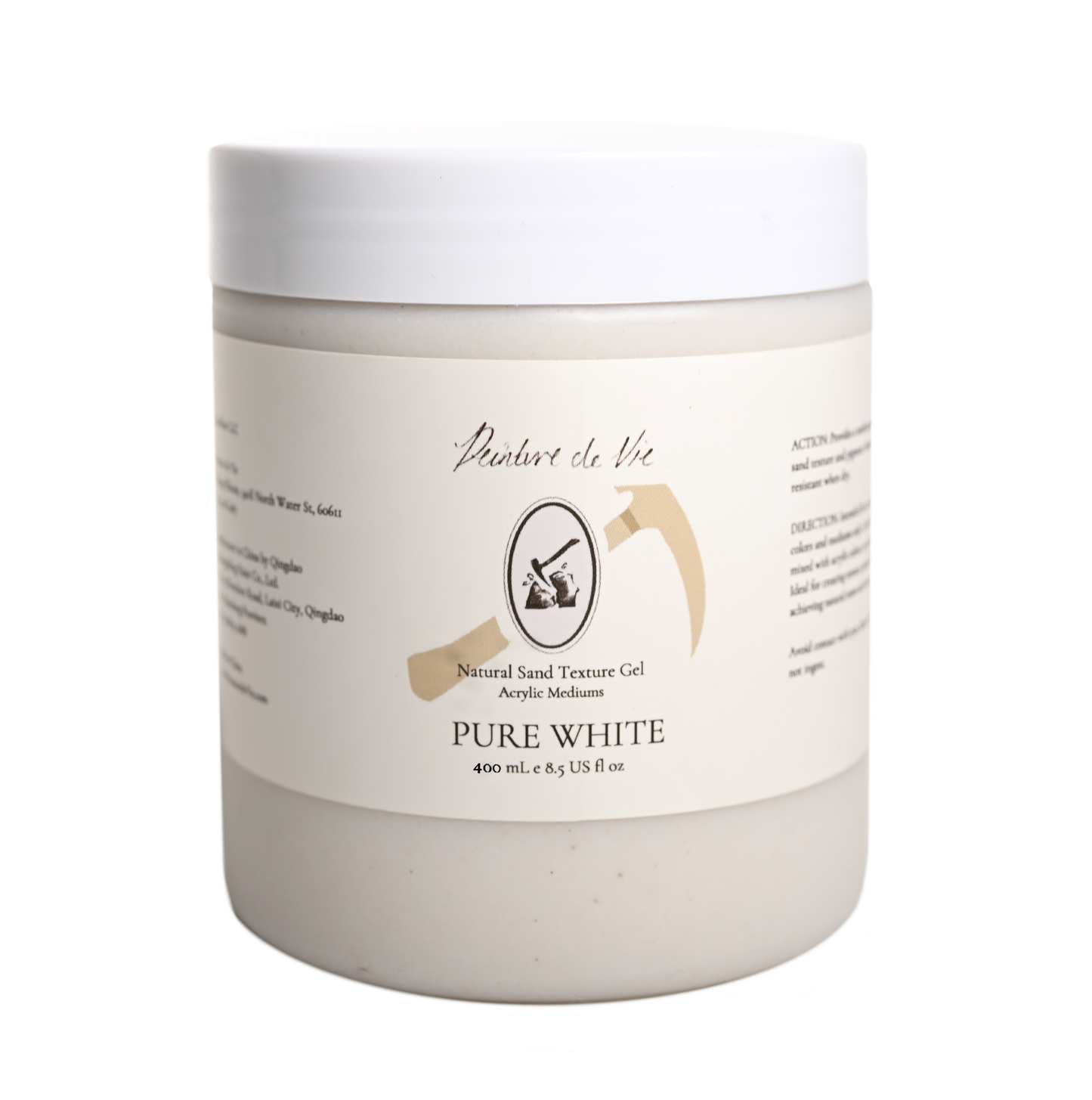 Natural Mineral Texture Gel: Pure White