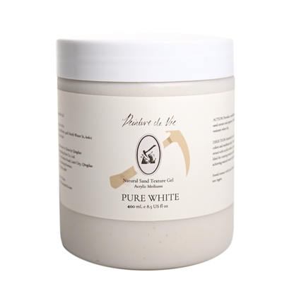 Natural Mineral Texture Gel: Pure White