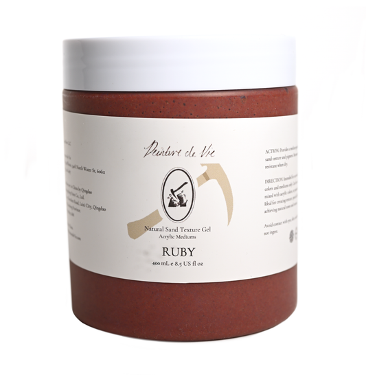 Natural Mineral Texture Gel: Ruby